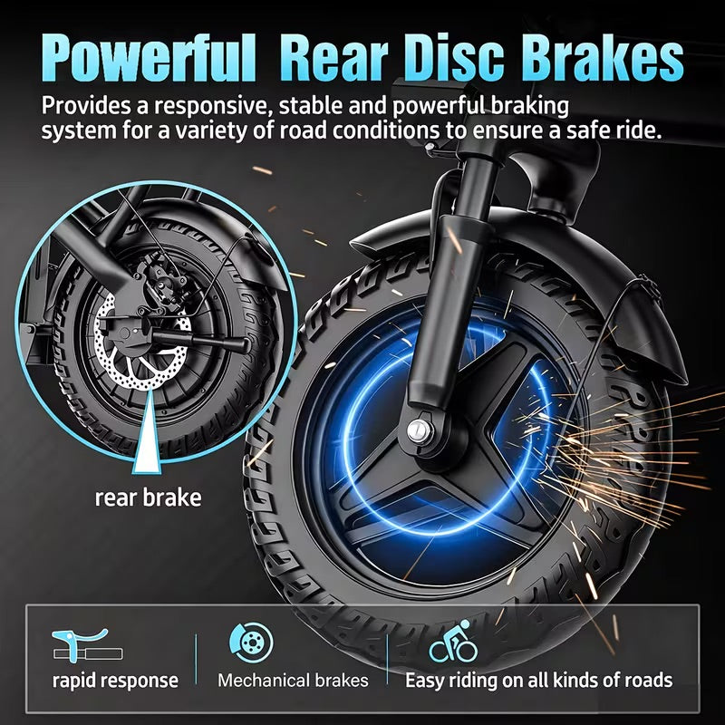 500W Peak-Power, A 48V 6AH Removable Battery, And 14-Inch Tires