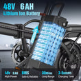 Load image into Gallery viewer, 500W Peak-Power, A 48V 6AH Removable Battery, And 14-Inch Tires
