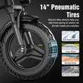Load image into Gallery viewer, 500W Peak-Power, A 48V 6AH Removable Battery, And 14-Inch Tires
