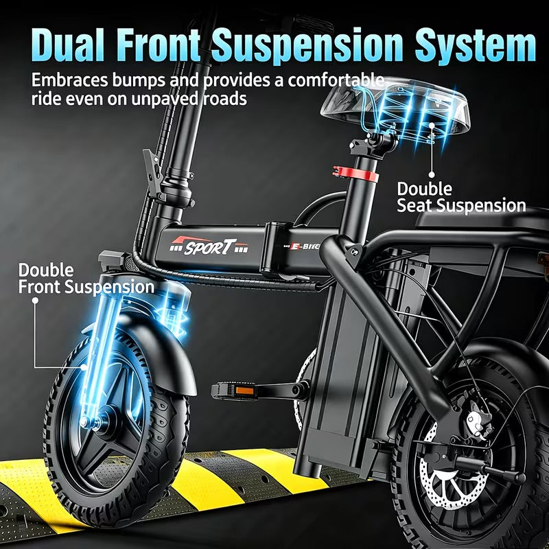 500W Peak-Power, A 48V 6AH Removable Battery, And 14-Inch Tires